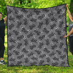 Motorcycle And Angel Pattern Print Quilt