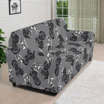 Motorcycle And Angel Pattern Print Sofa Cover