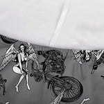 Motorcycle And Angel Pattern Print Sofa Cover