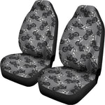 Motorcycle And Angel Pattern Print Universal Fit Car Seat Covers