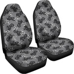 Motorcycle And Angel Pattern Print Universal Fit Car Seat Covers
