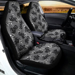Motorcycle And Angel Pattern Print Universal Fit Car Seat Covers
