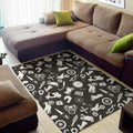 Motorcycle Equipment Pattern Print Floor Mat