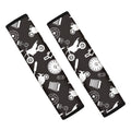 Motorcycle Equipment Pattern Print Car Seat Belt Covers
