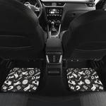 Motorcycle Equipment Pattern Print Front and Back Car Floor Mats