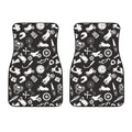 Motorcycle Equipment Pattern Print Front Car Floor Mats