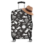 Motorcycle Equipment Pattern Print Luggage Cover