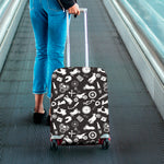 Motorcycle Equipment Pattern Print Luggage Cover