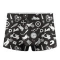 Motorcycle Equipment Pattern Print Men's Boxer Briefs