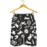 Motorcycle Equipment Pattern Print Men's Shorts