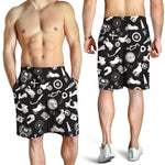 Motorcycle Equipment Pattern Print Men's Shorts