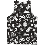 Motorcycle Equipment Pattern Print Men's Tank Top