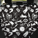 Motorcycle Equipment Pattern Print Pet Car Back Seat Cover