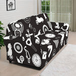 Motorcycle Equipment Pattern Print Sofa Cover