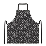 Motorcycle Parts Pattern Print Apron