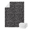 Motorcycle Parts Pattern Print Blanket