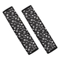 Motorcycle Parts Pattern Print Car Seat Belt Covers