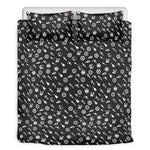 Motorcycle Parts Pattern Print Duvet Cover Bedding Set