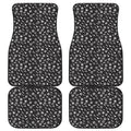 Motorcycle Parts Pattern Print Front and Back Car Floor Mats