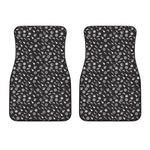 Motorcycle Parts Pattern Print Front Car Floor Mats