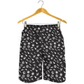 Motorcycle Parts Pattern Print Men's Shorts