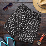 Motorcycle Parts Pattern Print Men's Shorts