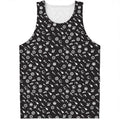 Motorcycle Parts Pattern Print Men's Tank Top