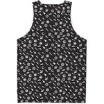 Motorcycle Parts Pattern Print Men's Tank Top