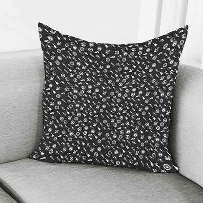 Motorcycle Parts Pattern Print Pillow Cover