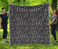 Motorcycle Parts Pattern Print Quilt