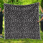 Motorcycle Parts Pattern Print Quilt