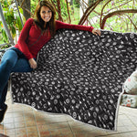 Motorcycle Parts Pattern Print Quilt