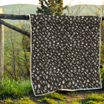 Motorcycle Parts Pattern Print Quilt