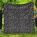 Motorcycle Parts Pattern Print Quilt