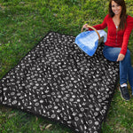 Motorcycle Parts Pattern Print Quilt