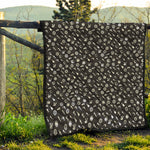 Motorcycle Parts Pattern Print Quilt