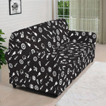 Motorcycle Parts Pattern Print Sofa Cover