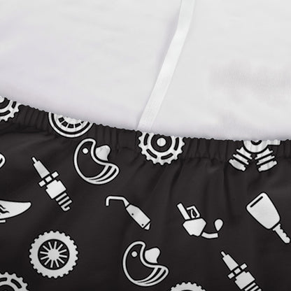 Motorcycle Parts Pattern Print Sofa Cover