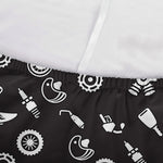 Motorcycle Parts Pattern Print Sofa Cover