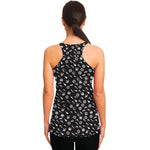 Motorcycle Parts Pattern Print Women's Racerback Tank Top