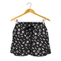 Motorcycle Parts Pattern Print Women's Shorts
