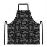 Motorcycle Quote Pattern Print Apron