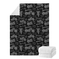 Motorcycle Quote Pattern Print Blanket