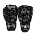 Motorcycle Quote Pattern Print Boxing Gloves