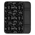 Motorcycle Quote Pattern Print Car Center Console Cover