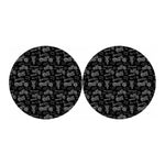 Motorcycle Quote Pattern Print Car Coasters