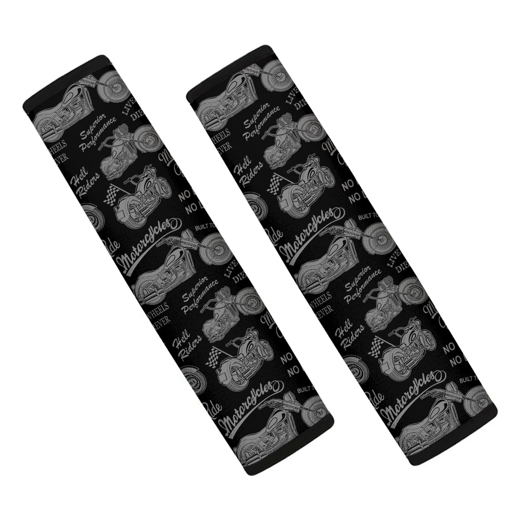 Motorcycle Quote Pattern Print Car Seat Belt Covers