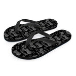 Motorcycle Quote Pattern Print Flip Flops
