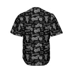 Motorcycle Quote Pattern Print Men's Baseball Jersey