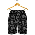 Motorcycle Quote Pattern Print Men's Shorts
